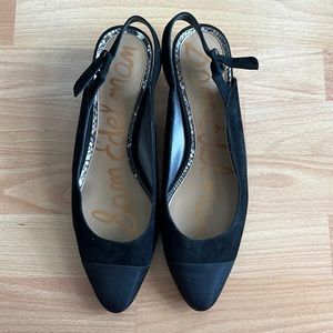 Sam Edelman open-back black shoes